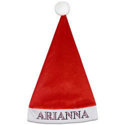Argyle Santa Hat - Front (Personalized)