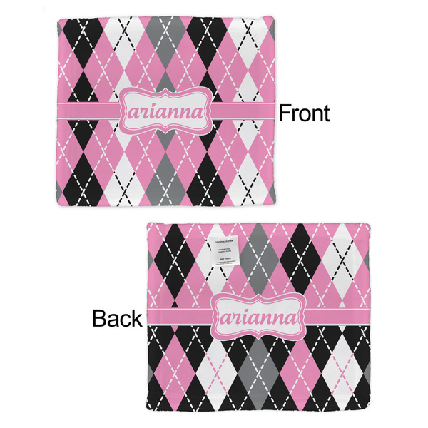 Argyle Security Blanket - Front & Back View