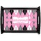 Argyle Black Wooden Tray - Small (Personalized)