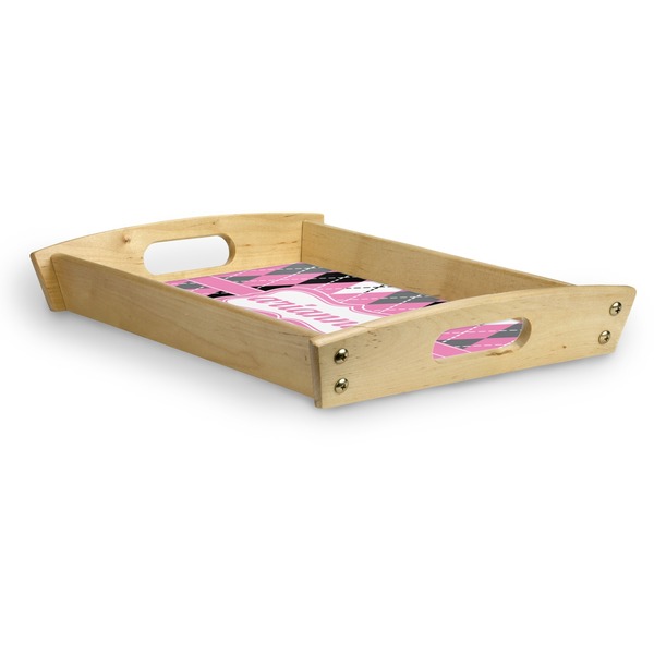 Argyle Serving Tray Wood Small - Corner