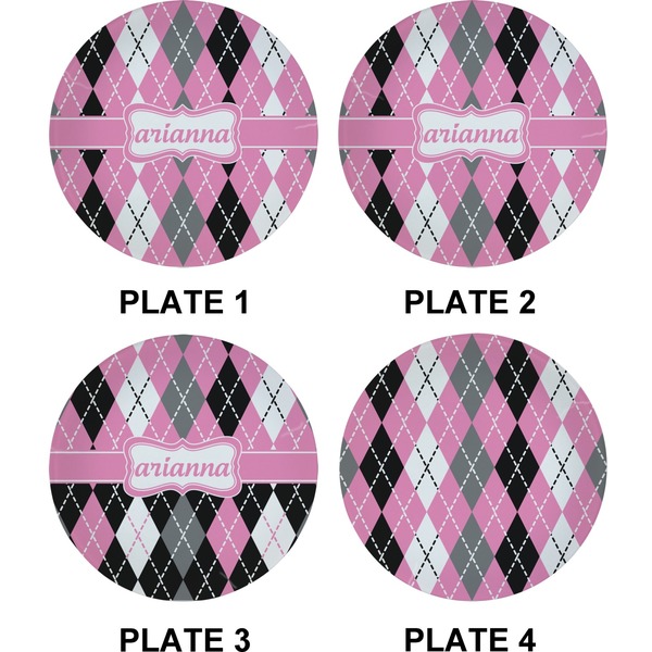 Argyle Set of Appetizer / Dessert Plates (Approval)