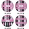 Argyle Set of Lunch / Dinner Plates (Approval)