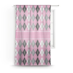Argyle Sheer Curtain - 50"x84"