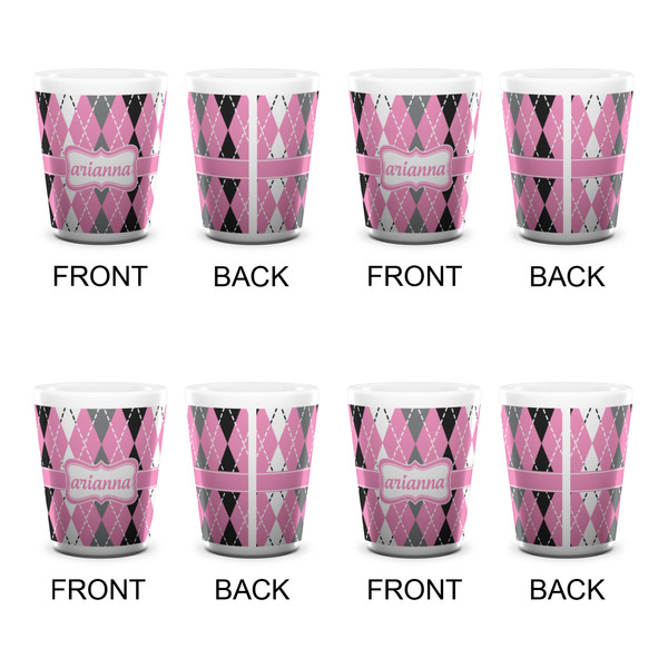 Argyle Shot Glass - White - Set of 4 - APPROVAL