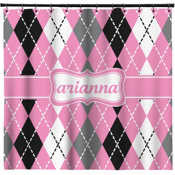 Custom Argyle Shower Curtain - 71" x 74" (Personalized)