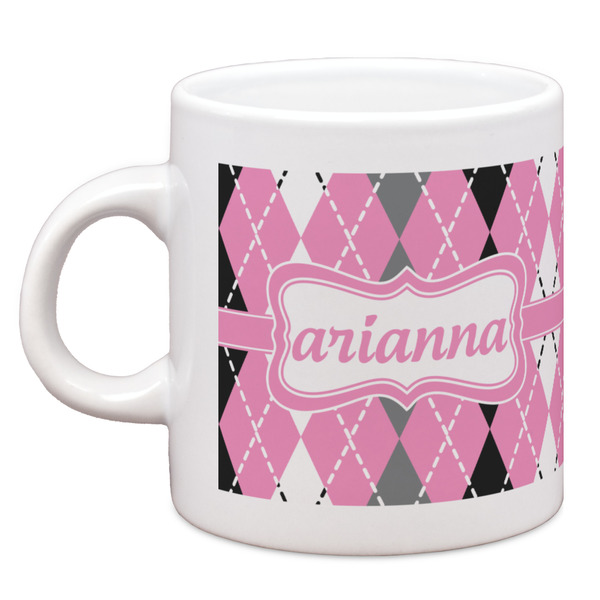 Custom Argyle Espresso Cup (Personalized)