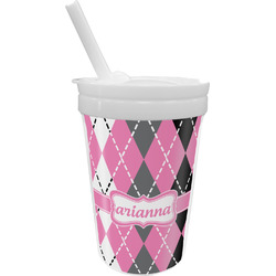 Argyle Sippy Cup with Straw (Personalized)