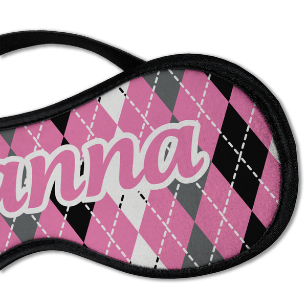 Argyle Sleeping Eye Mask - DETAIL Large