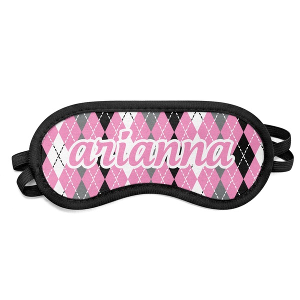 Custom Argyle Sleeping Eye Mask - Small (Personalized)