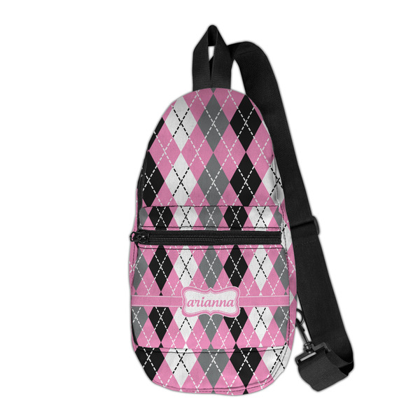 Custom Argyle Sling Bag (Personalized)