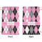 Argyle Small Laundry Bag - Front & Back View