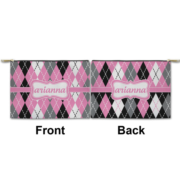 Argyle Small Zipper Pouch Approval (Front and Back)