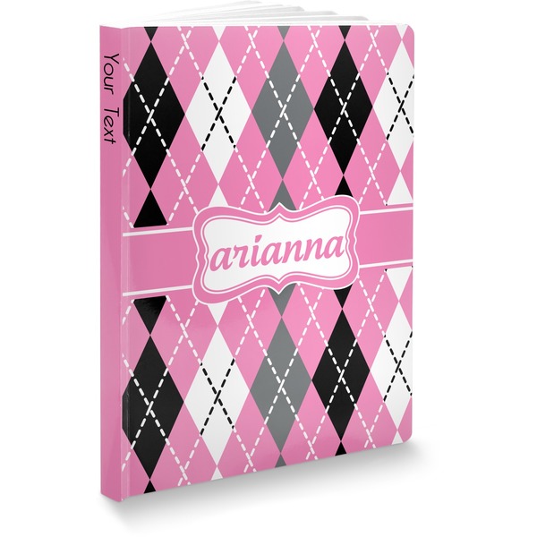 Custom Argyle Softbound Notebook (Personalized)