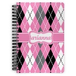 Argyle Spiral Notebook (Personalized)