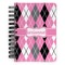 Argyle Spiral Notebook - 5x7 w/ Name or Text