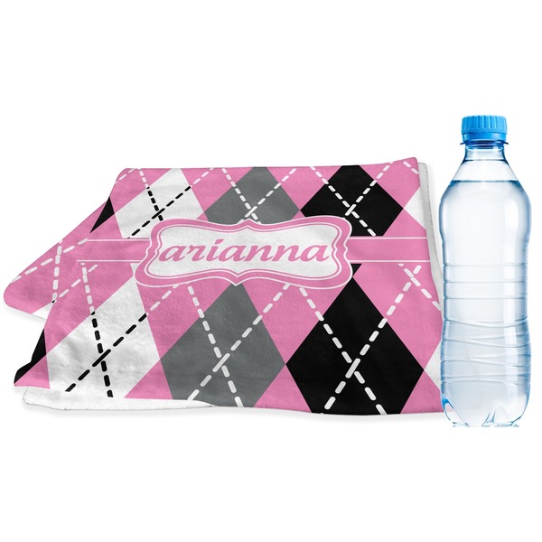Custom Argyle Sports & Fitness Towel (Personalized)