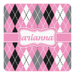 Argyle Square Decal - Small (Personalized)