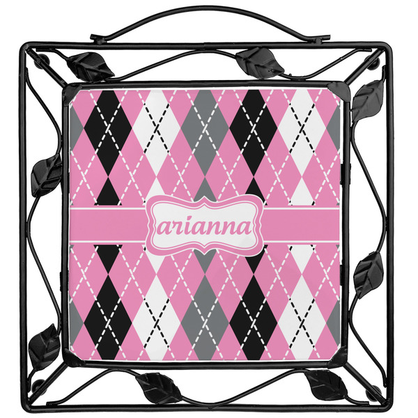 Custom Argyle Square Trivet (Personalized)