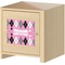 Argyle Square Wall Decal on Wooden Cabinet