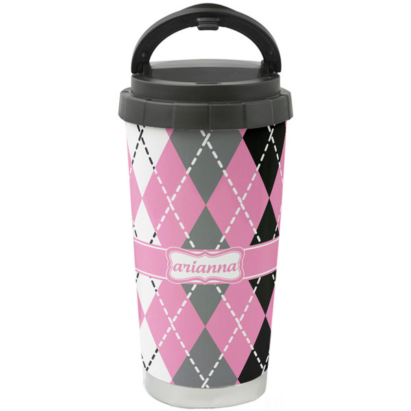 Custom Argyle Stainless Steel Coffee Tumbler (Personalized)