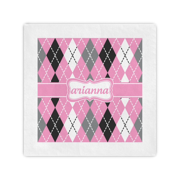 Custom Argyle Standard Cocktail Napkins (Personalized)