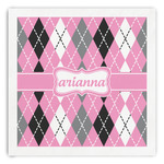 Argyle Paper Dinner Napkins (Personalized)