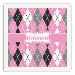 Argyle Paper Dinner Napkins (Personalized)