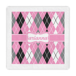Argyle Standard Decorative Napkins (Personalized)