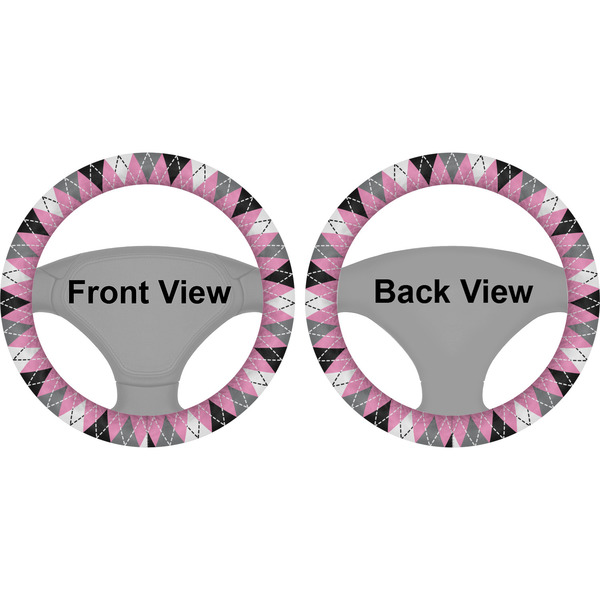 Argyle Steering Wheel Cover- Front and Back