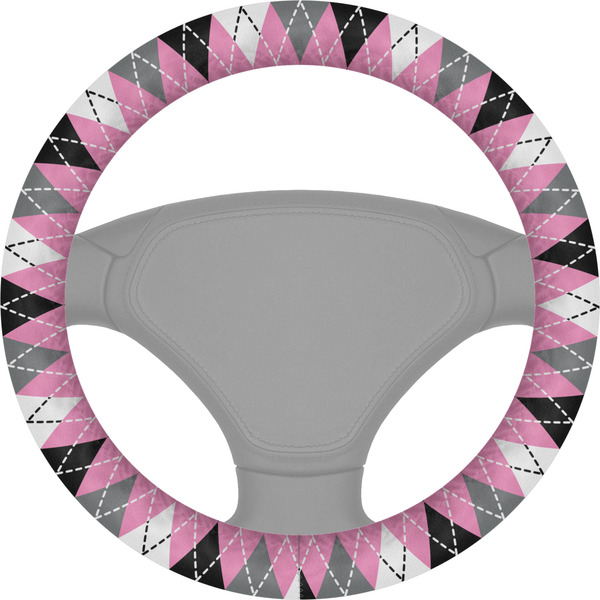 Custom Argyle Steering Wheel Cover