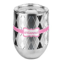Argyle Stemless Wine Tumbler - Full Print (Personalized)