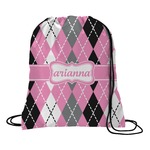 Argyle Drawstring Backpack - Small (Personalized)
