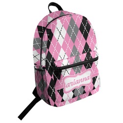 Argyle Student Backpack (Personalized)
