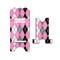 Argyle Stylized Phone Stand - Front & Back - Small