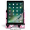 Argyle Stylized Tablet Stand - Front with ipad