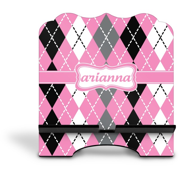 Argyle Stylized Tablet Stand - Front without iPad