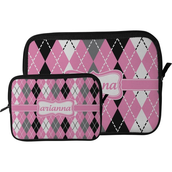 Argyle Tablet Sleeve (Size Comparison)