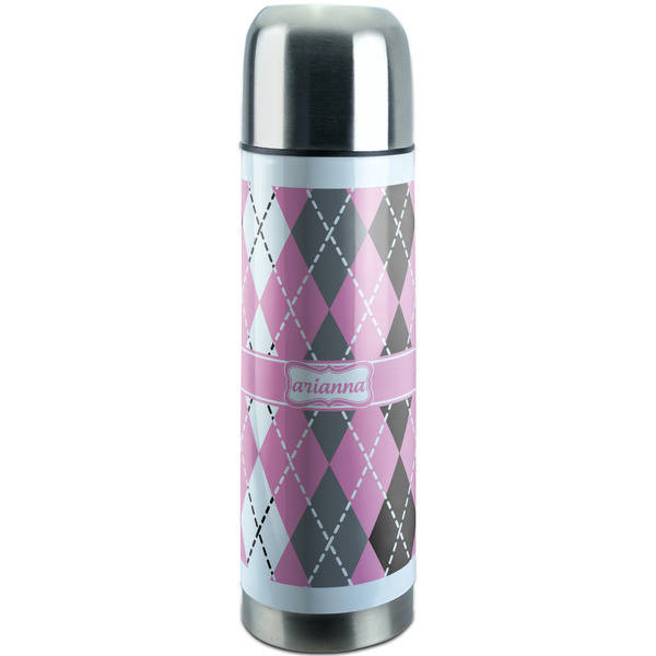 Custom Argyle Stainless Steel Thermos (Personalized)