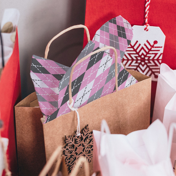 Argyle Tissue Paper - In Gift Bag