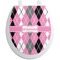 Argyle Toilet Seat Decal (Personalized)