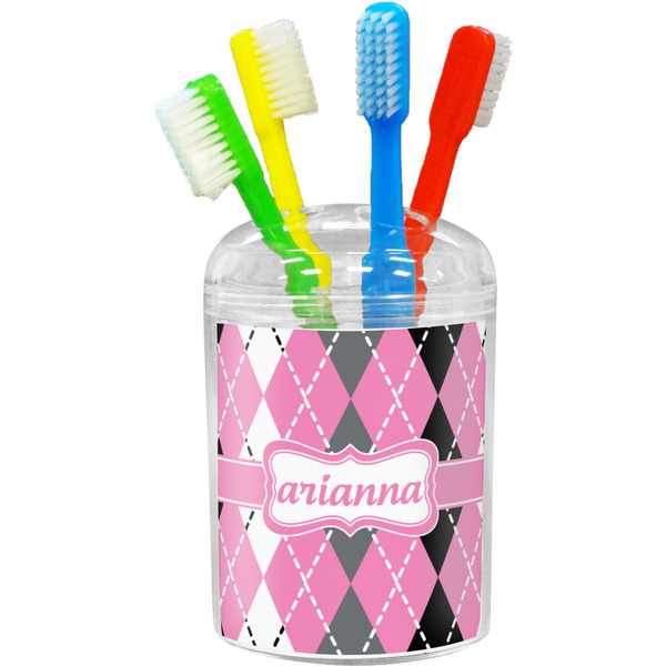 Argyle Toothbrush Holder (Personalized)