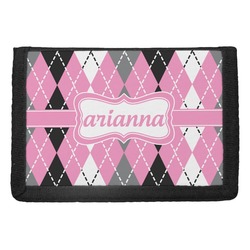Argyle Trifold Wallet (Personalized)