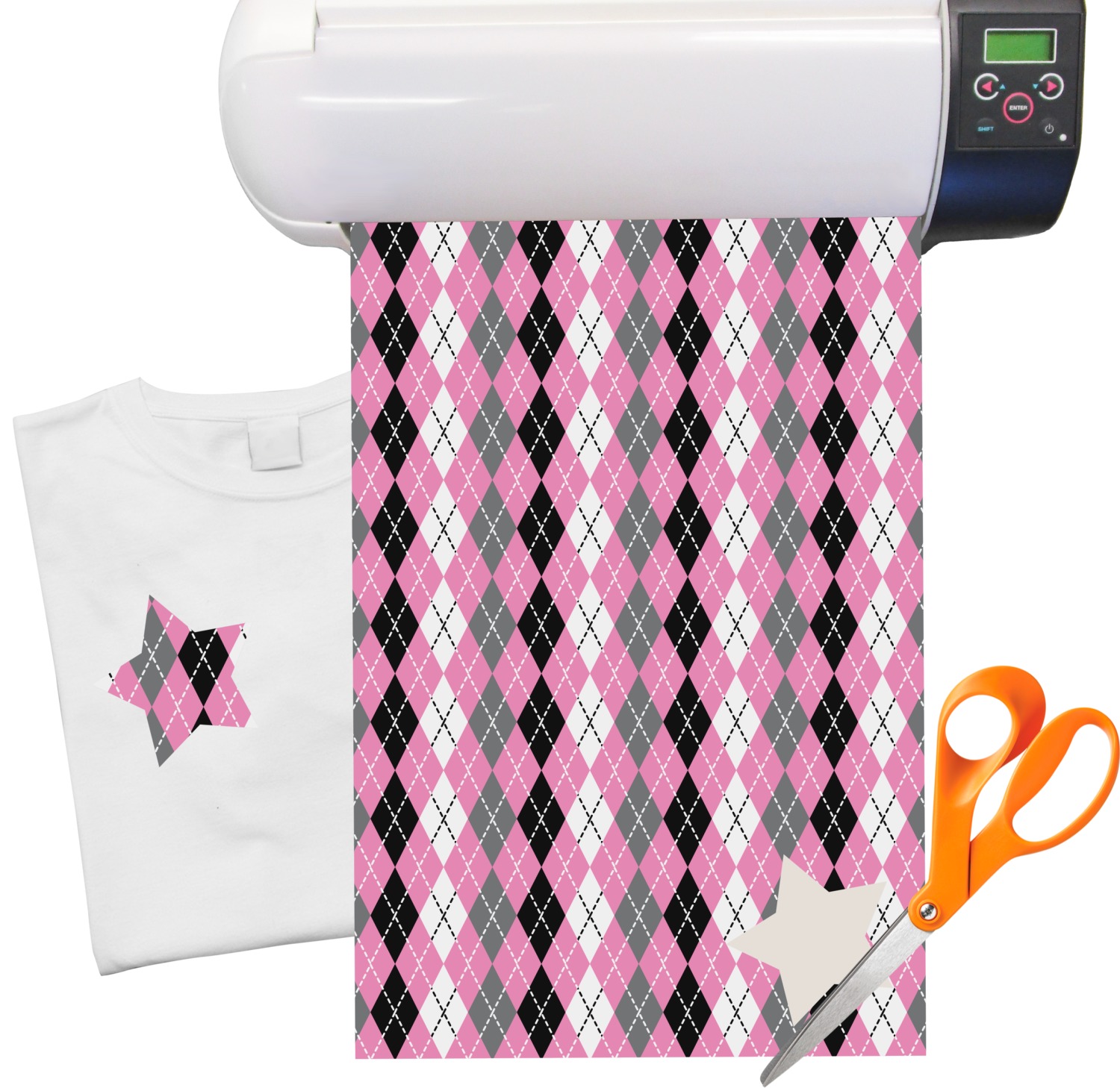 Custom Argyle Heat Transfer Vinyl Sheet (12"x18") YouCustomizeIt