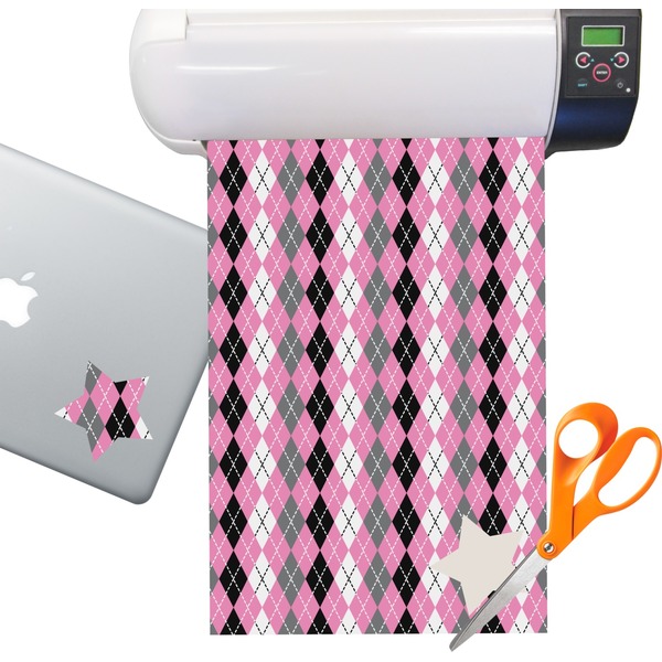Custom Argyle Sticker Vinyl Sheet (Permanent)