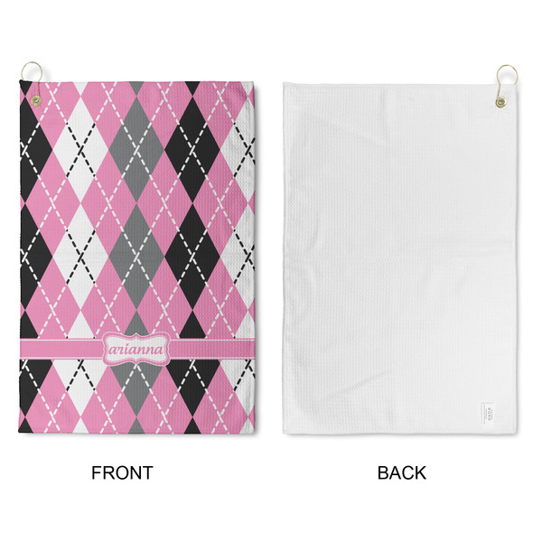 Argyle Waffle Weave Golf Towel - Approval