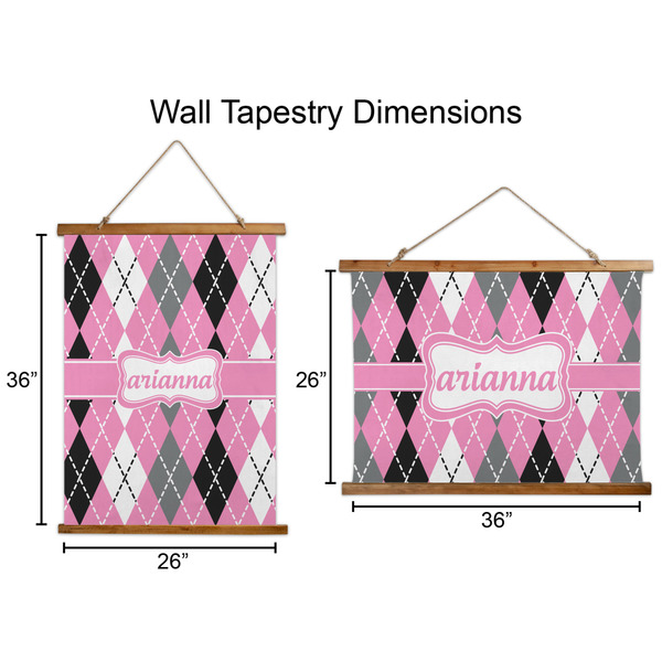 Argyle Wall Hanging Tapestries - Parent/Sizing
