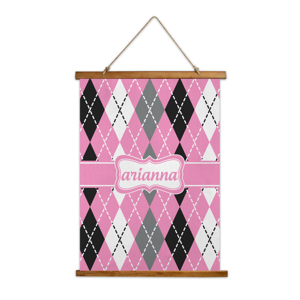 Custom Argyle Wall Hanging Tapestry (Personalized)