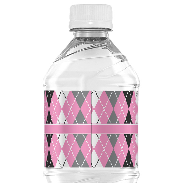 Argyle Water Bottle Label - Back View