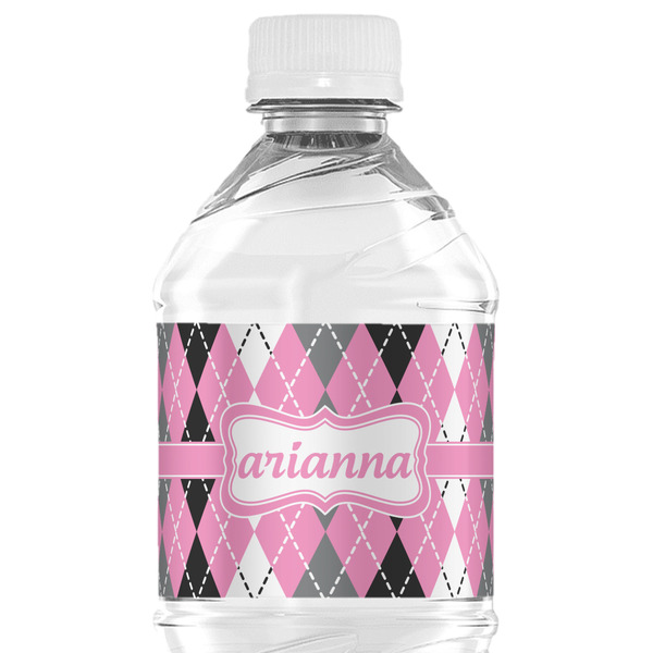Custom Argyle Water Bottle Labels - Custom Sized (Personalized)