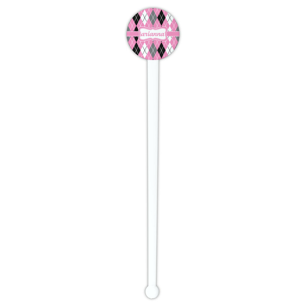Argyle White Plastic 7" Stir Stick - Round - Single Stick